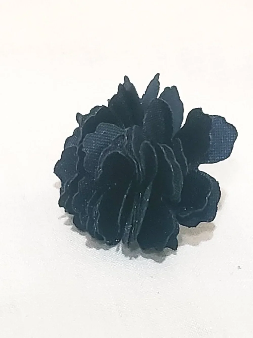 Blue Fabric Carnation Flower 1